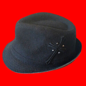 EXPLICIT Black Cross Fedora, L/XL